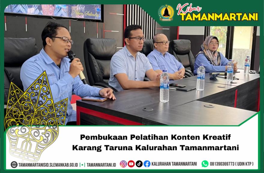 Pembukaan Pelatihan Konten Kreatif Karang Taruna Kalurahan Tamanmartani